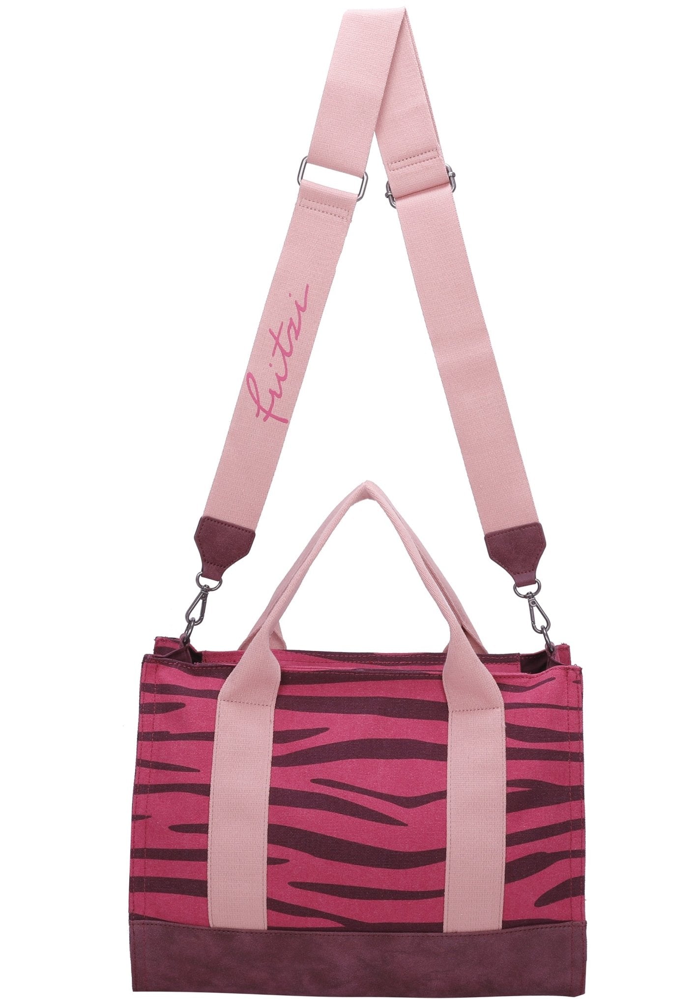 Canvas-Tote-Bag-Zebra - Fritzi aus Preußen - Zebra Pink