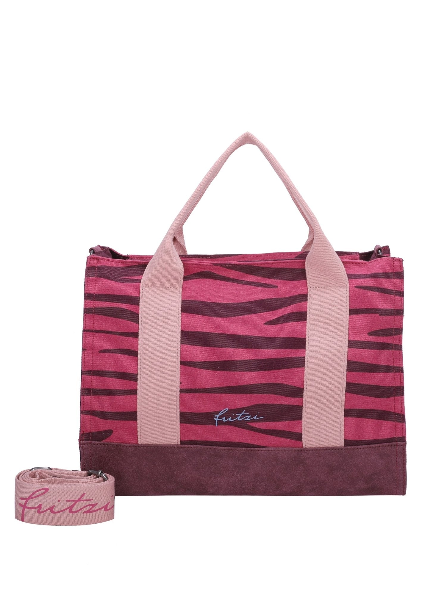 Canvas-Tote-Bag-Zebra - Fritzi aus Preußen - Zebra Pink